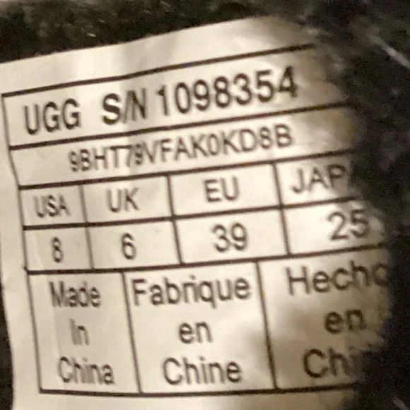 UGG Classic Mini Turnlock Bling Swarovski Crystal Black Boot, Size 8 - Picture 5 of 16